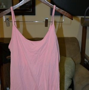 Pink shelf bra shirt