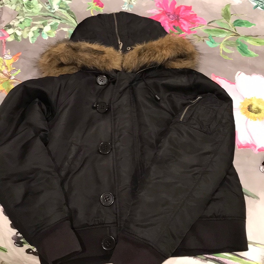 Juicy couture black bomber jacket