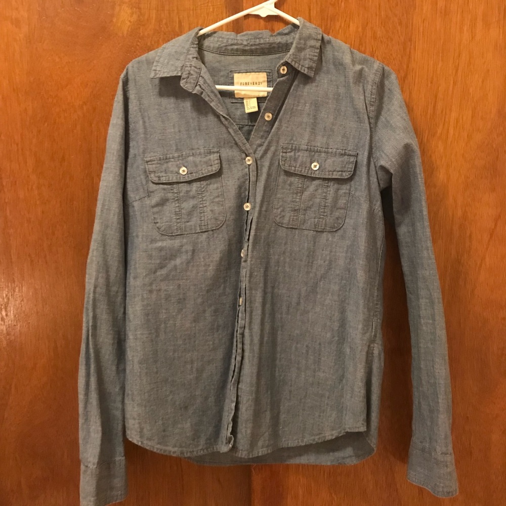 Forever 21 Denim Button Up