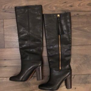Black leather Coach Therese boots size 6