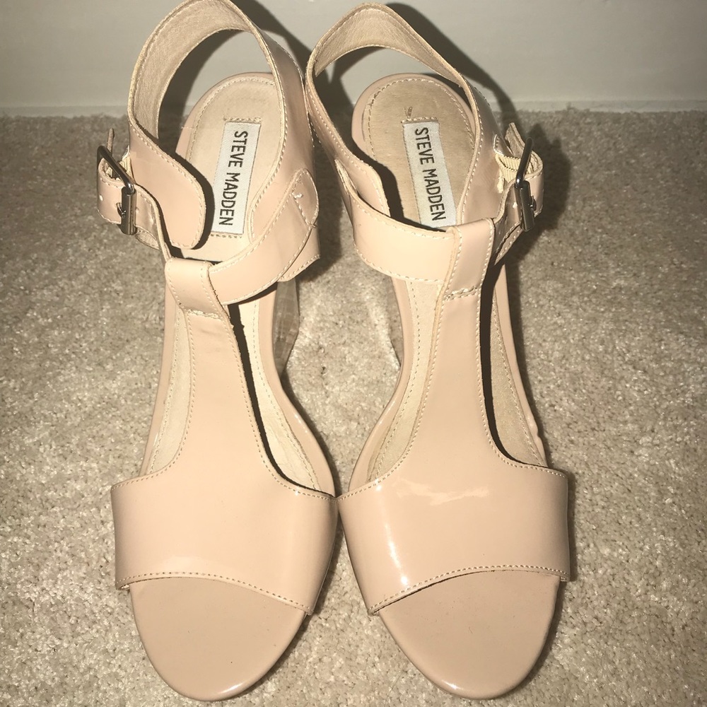 Size 10 Nude Steve Madden Wedge