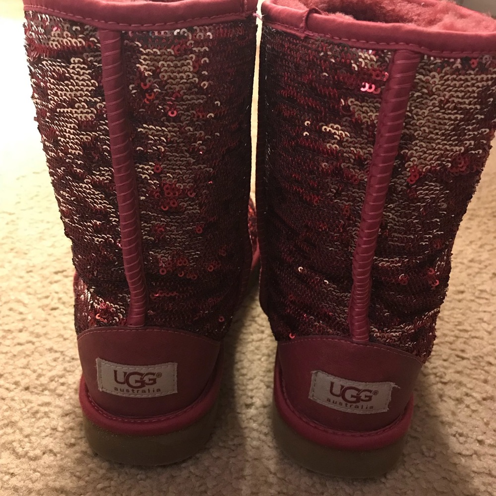 Pink Sequin Uggs {reversible sequins}