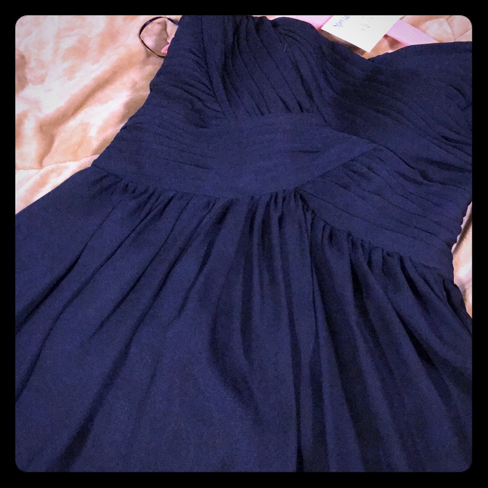 Navy bridesmaid dress