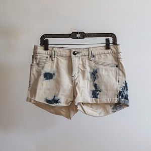 Tie Dye Jean Shorts