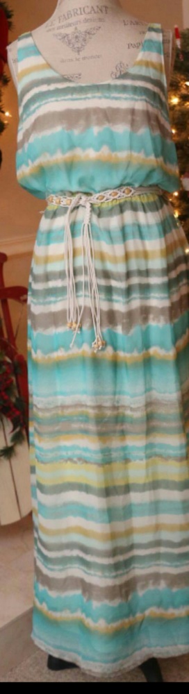 Apt 9 belted maxi dress