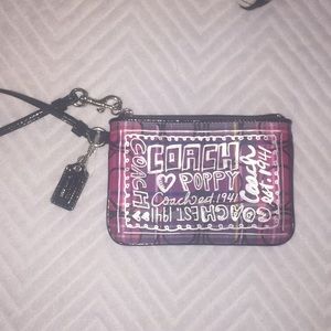 Rare Vintage brand new Coach Poppy wristlet