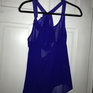 Charlotte Russe tank top with ruffle back.