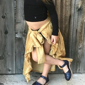 Gold festive skirt