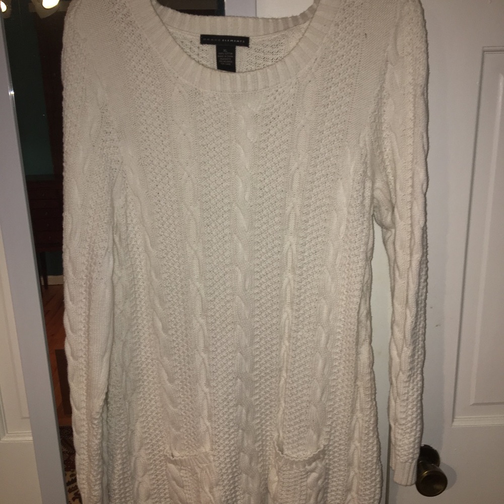 White Sweater Dress