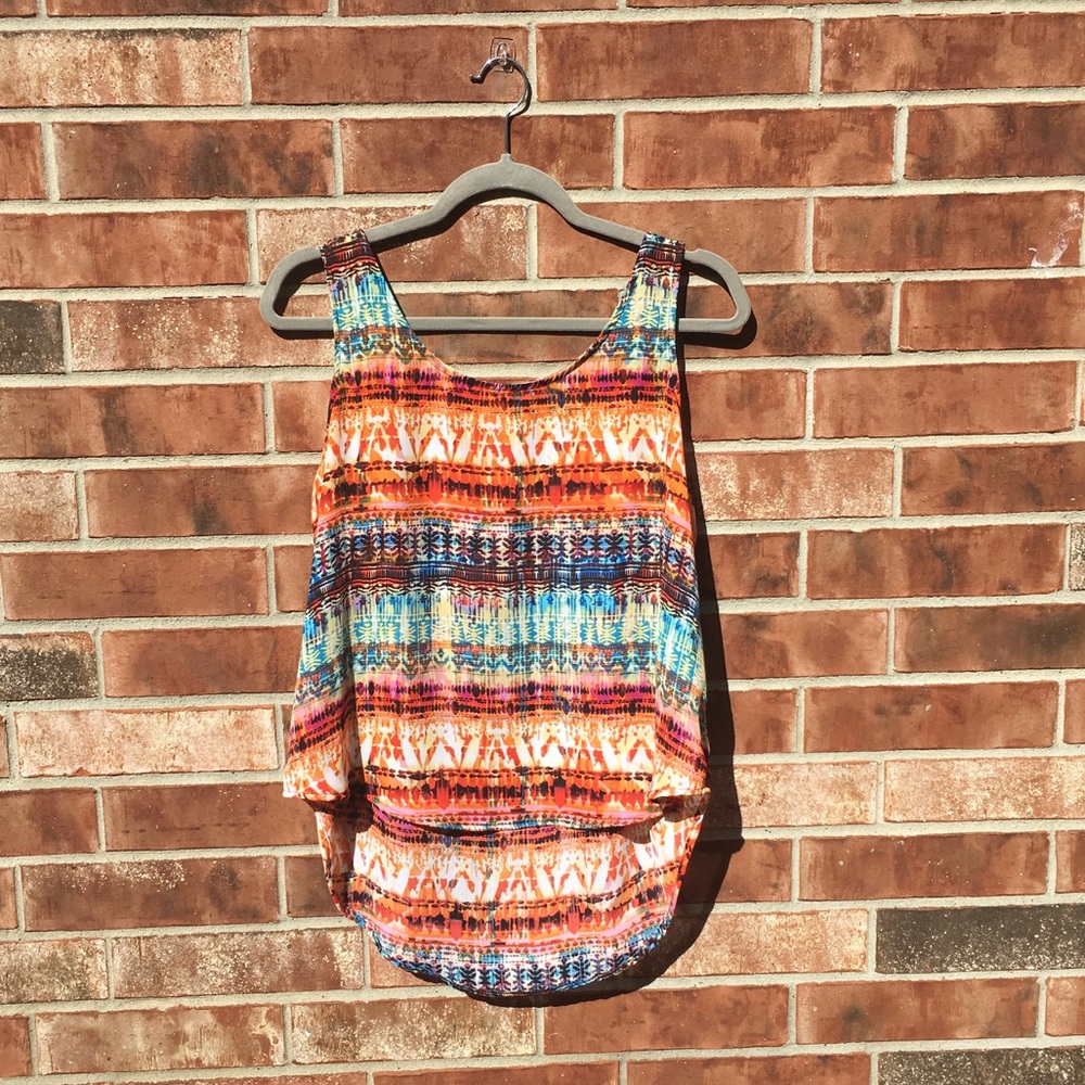Multi colored tank