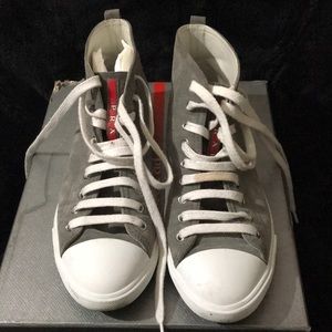Prada high top sneakers