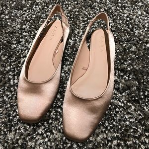 ZARA slingback flat shoes
