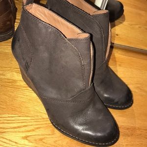 Brown lucky brand booties