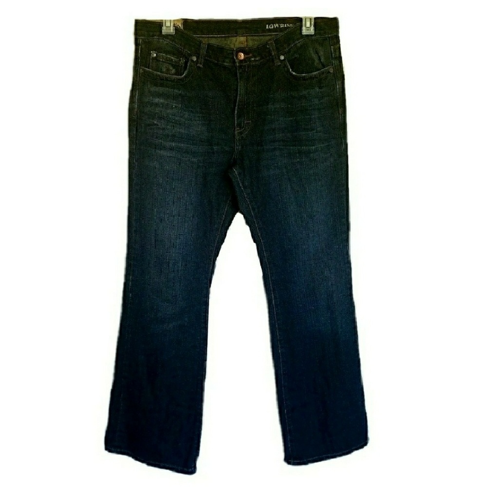 Calvin Klein Distressed Low Rise Boot Cut Jeans