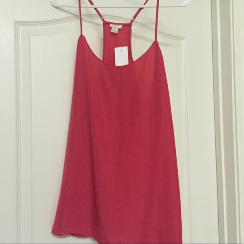 NWOT J Crew Red racerback tank