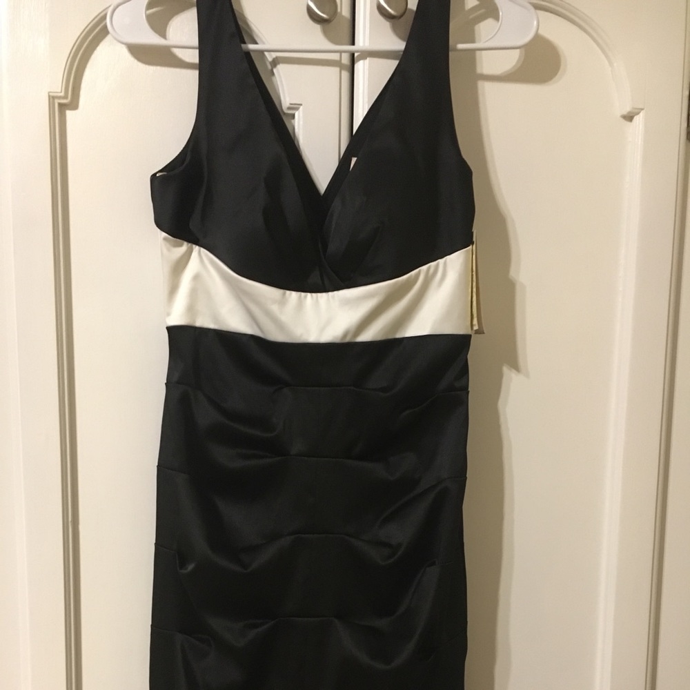 3/$15 Satin ruched party dress NWT