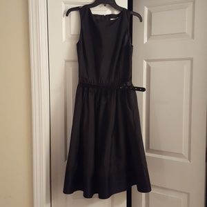 Black fit and flare dress