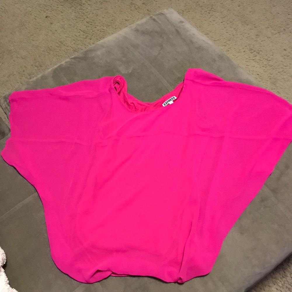 Flowy pink Express top