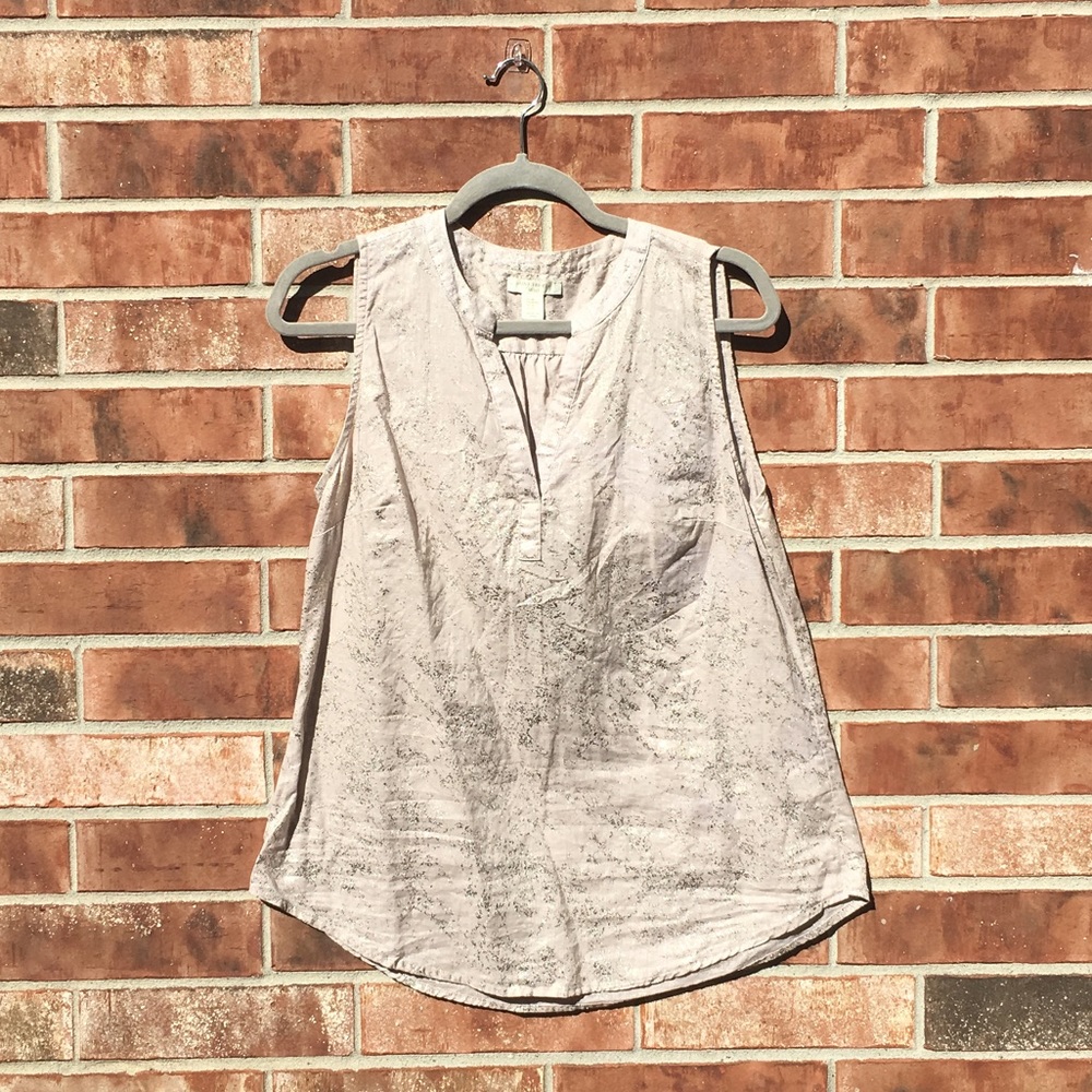 Light purple tank with gold glitter