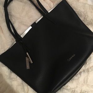 Leather Calvin Klein Reversible Tote