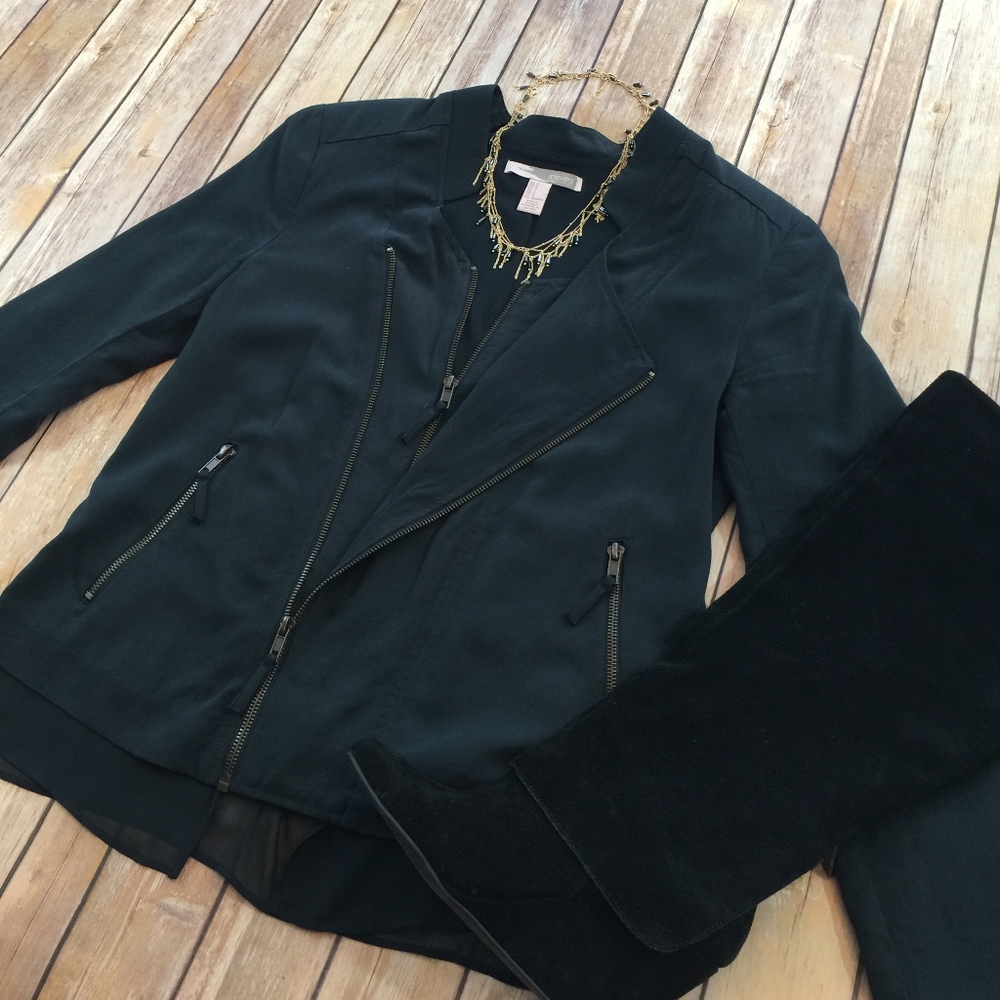🥳2/$20🥳 Charcoal Gray Asymmetrical Jacket