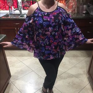 Inc cold shoulder shirt