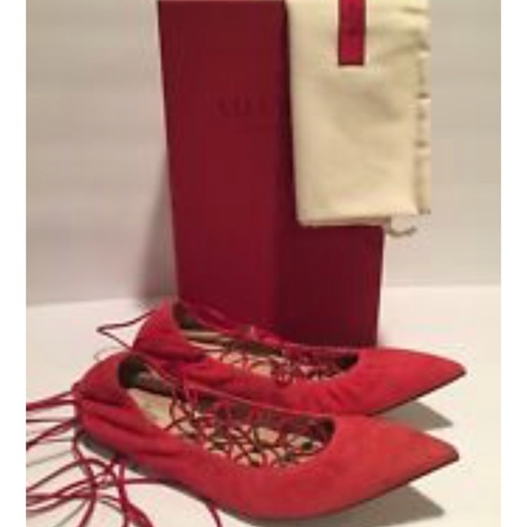 Valentino red rock studs flats new super hot iconic - Picture 1 of 4