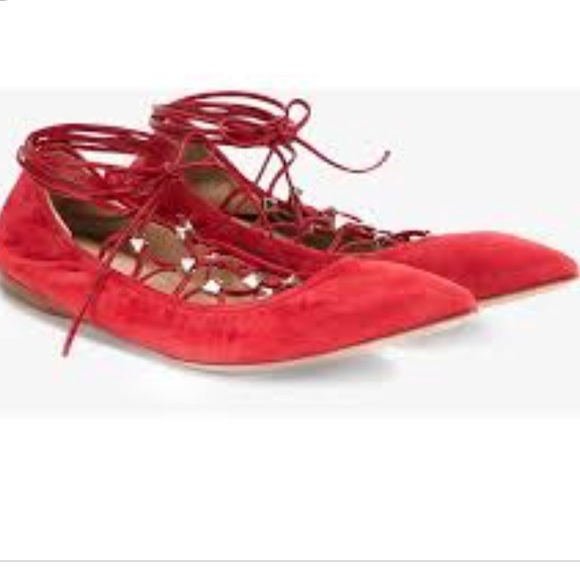 Valentino iconic red rock studs flats new super hot iconic - Picture 3 of 4