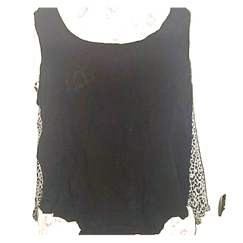 Black Leopard Tank Top