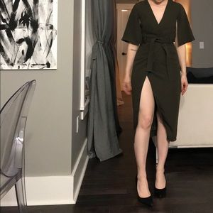 ASOS thigh split dress