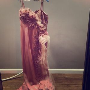 Dusty rose/mauve evening gown size 14