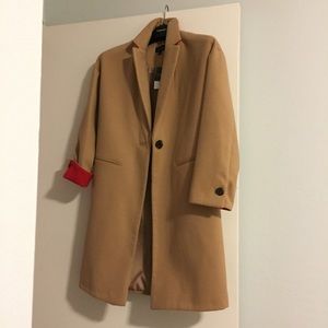 TOPSHOP Camel Pea Coat