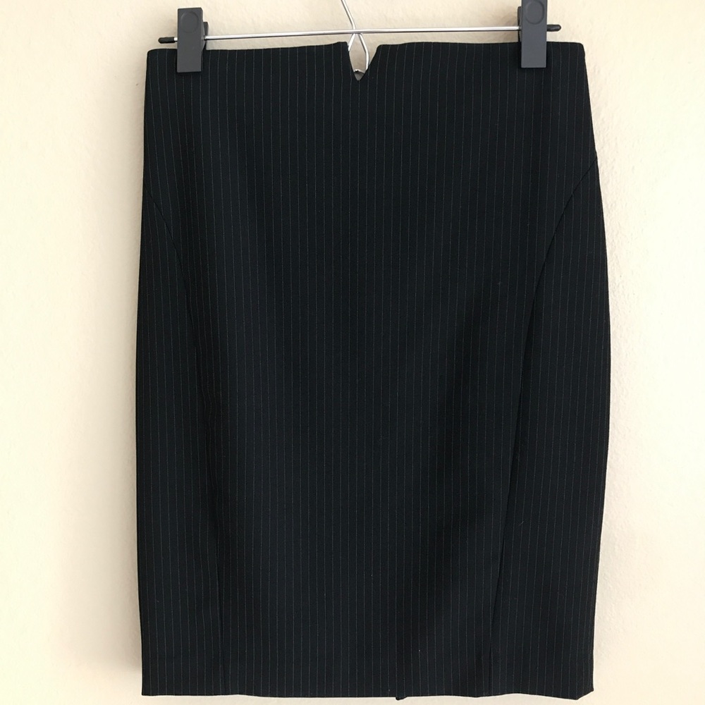 Express Pinstripe Pencil Skirt