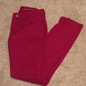 The Limited 678 red legging jeans
