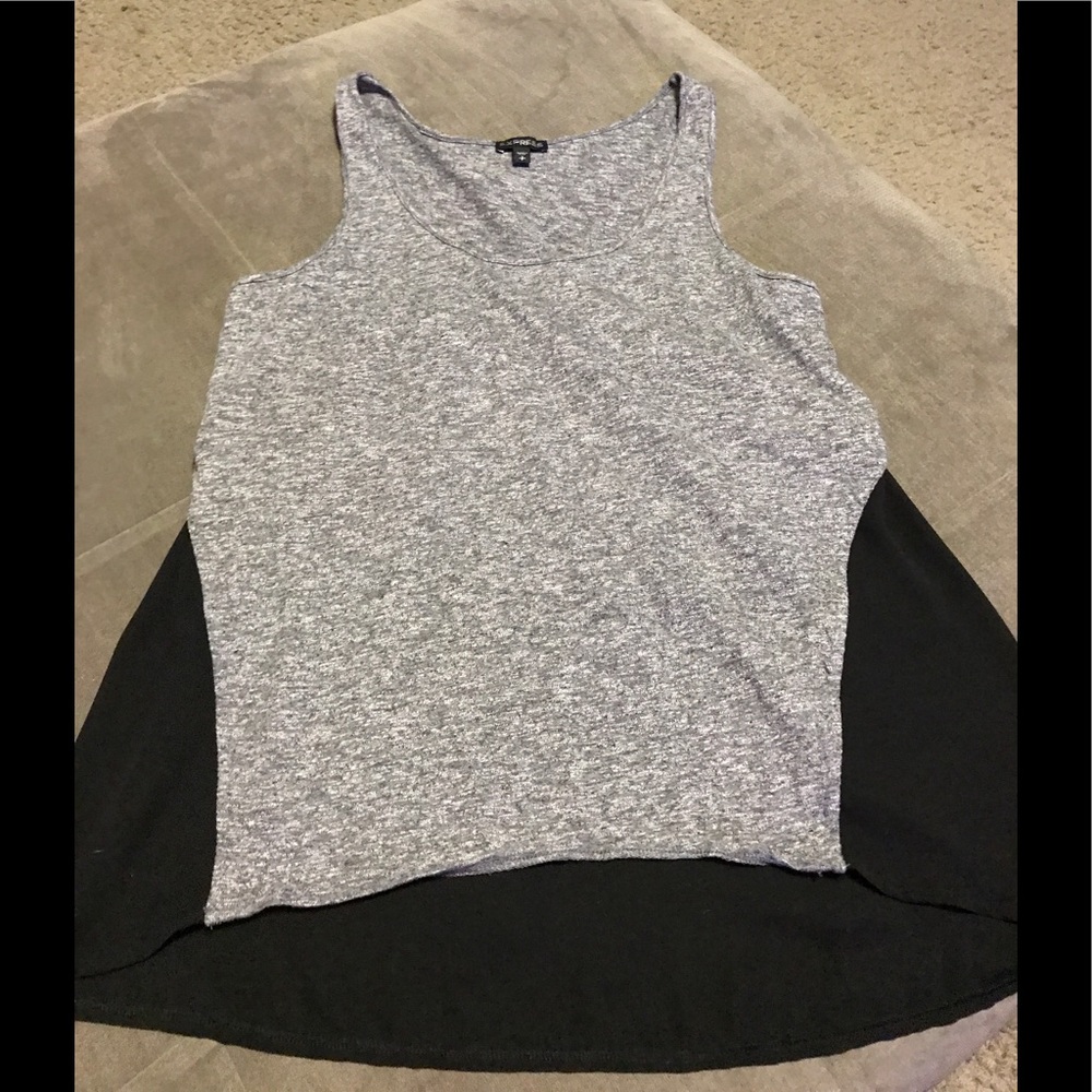 Cute black and gray tank top