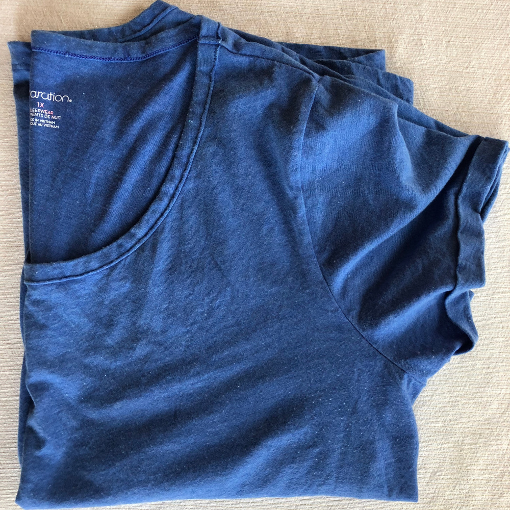 Blue Tee Size 1X