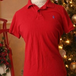 Red Ralph Lauren polo shirt
