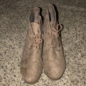 Merida wedge booties