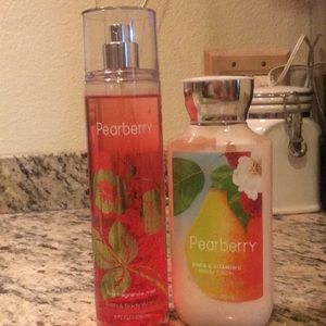 BBW pearberry lotion and body spray.
