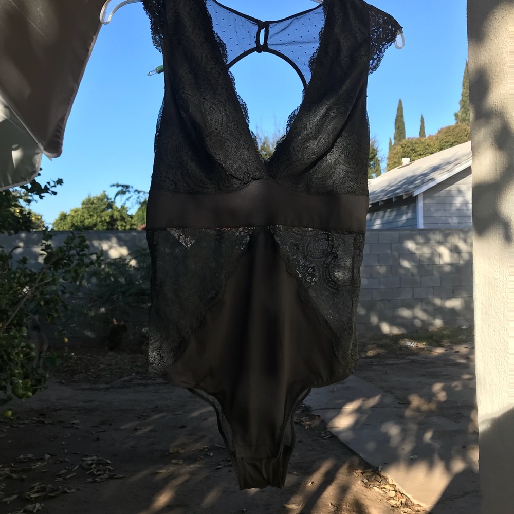 Lace bodysuit.