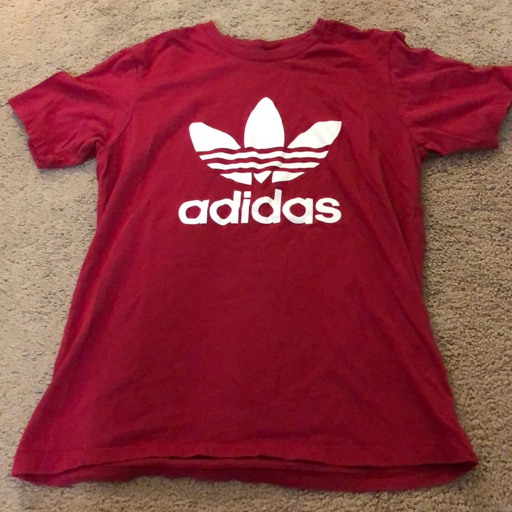 Red Adidas shirt