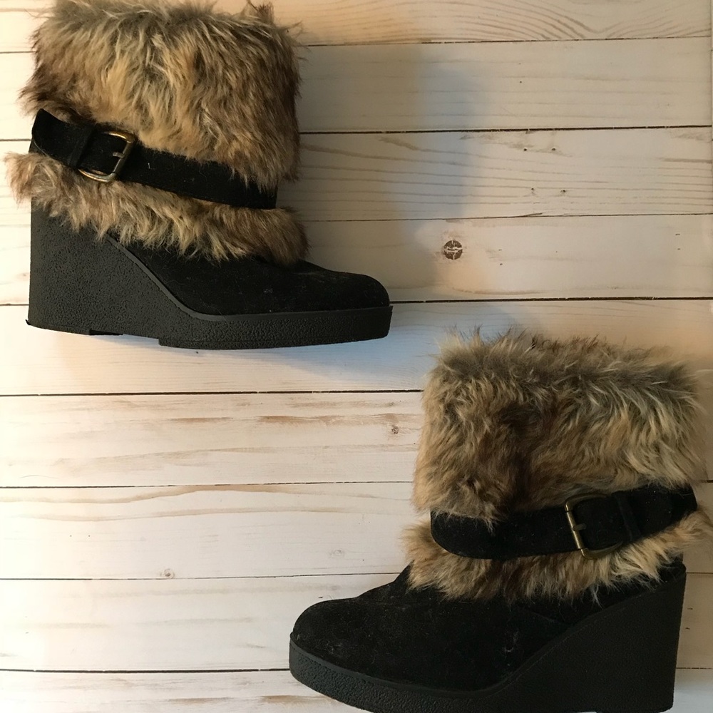 Faux Fur Booties