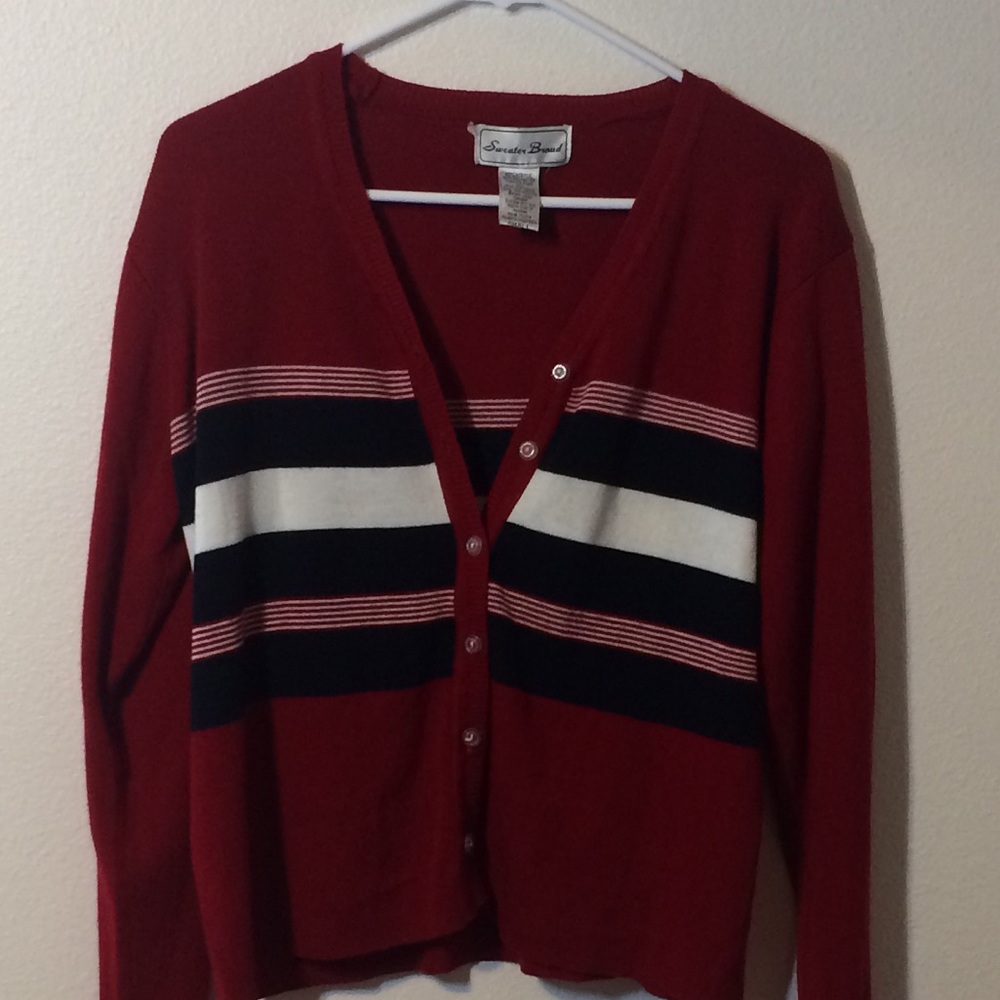 Stripped Cardigan