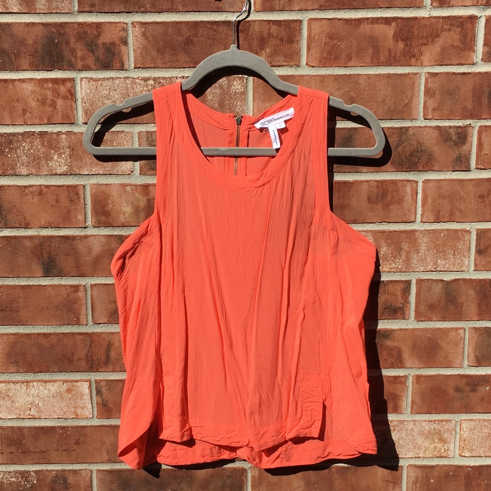 BCBG orange tank