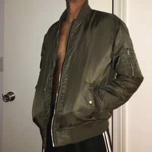 Green Bomber Jacket