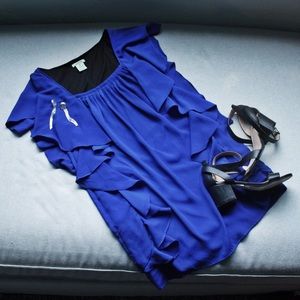 Delia's Blue Ruffle Dress