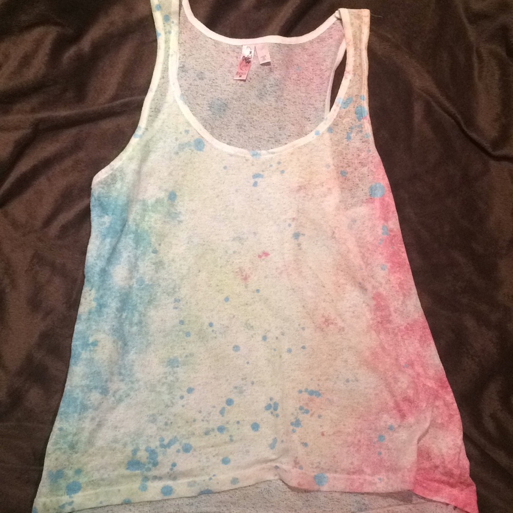 Colorful Splatter Style Tank