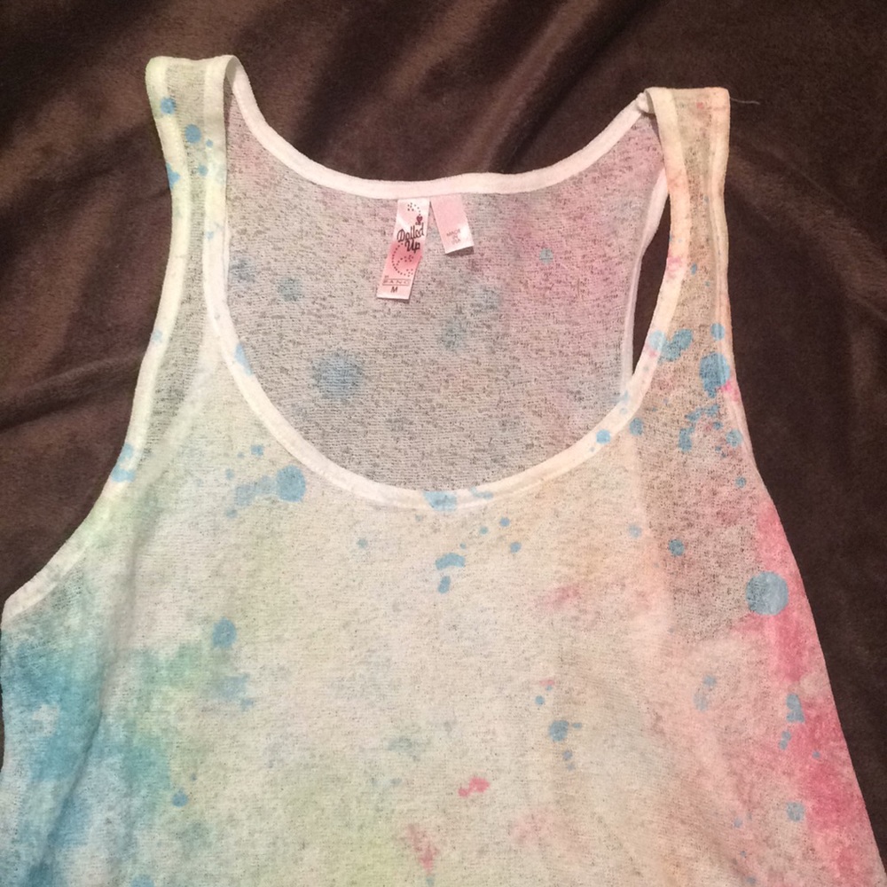 Colorful Splatter Style Tank - Picture 2 of 4