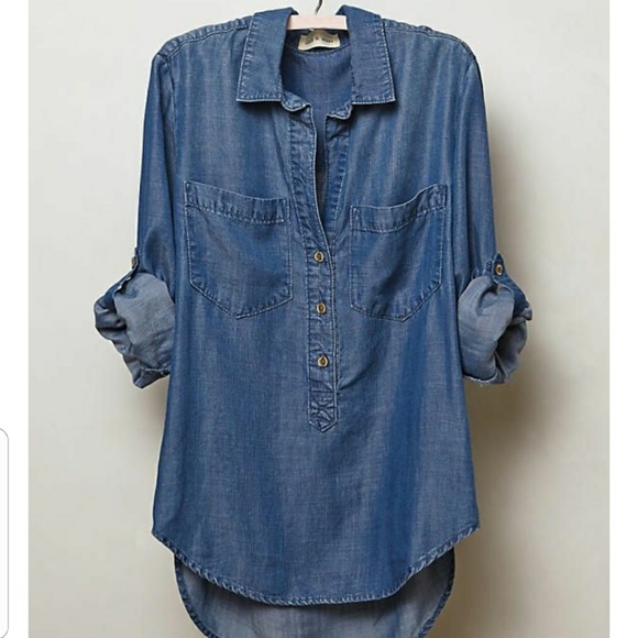 Anthropologie Tops - Cloth & Stone {Anthropologie} Chambray Shirt