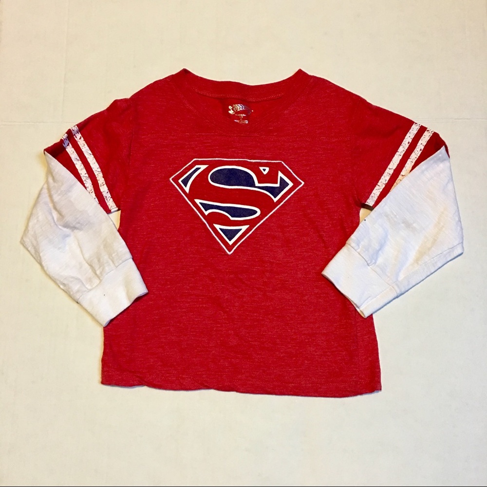 Long sleeve Superman  T-shirt . Size 5T.